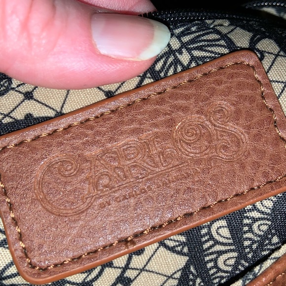 Carlos by Carlos Santana tan leather crossbody. Like new. - Picture 6 of 7